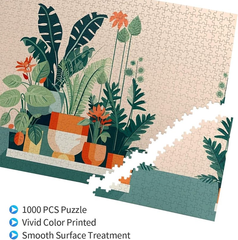 لغز بازل من 1000 قطعة للكبار من فيايا كارتون - نبات أخضر صغير لتزيين المنزل - Image 2